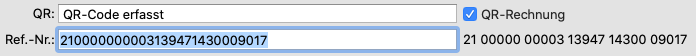 QR-Rechnung mit Lesegerät erfasst
