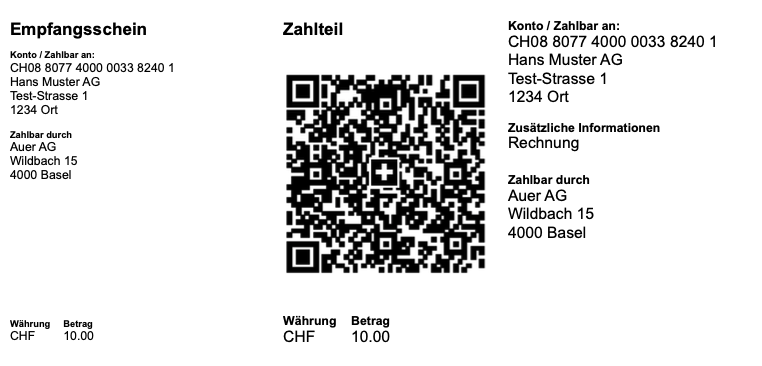 QR-Rechnung ohne Referenz