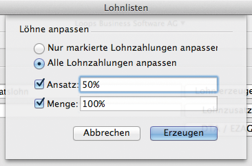 Fenster Anpassen für Lohnzahlungen